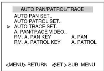 JVC TK-C685WPE - 3Display the [AUTO PAN/PATROL/TRACE] screen - 2