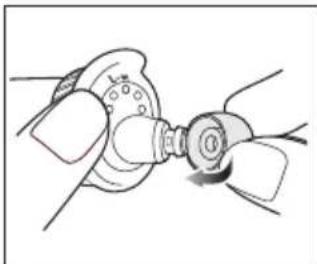Audio-Technica ATH-SPORT7TWGY - Replacing the eartips - 1