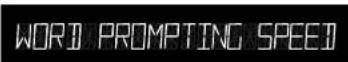 WHIRLPOOL AMC5143AAB - Setting the Word Prompting Speed - 1