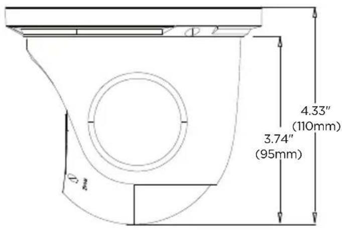 4.33" (110mm) 3.74" (95mm)