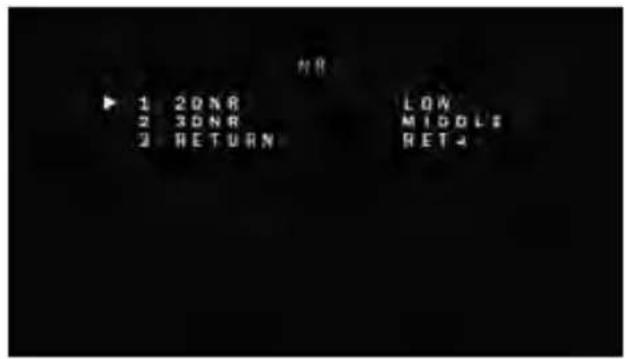 NO ▶ 1 ZONR 2 ZONR 3 RETURN LOW MIGOLS RET4