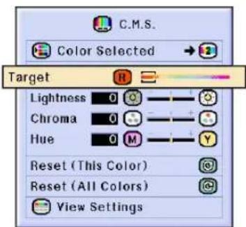 SHARP PG-C45S - Selecting the Target Color - 2