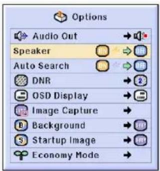 SHARP PG-C45S - Setting on/off the Internal Speaker - 1