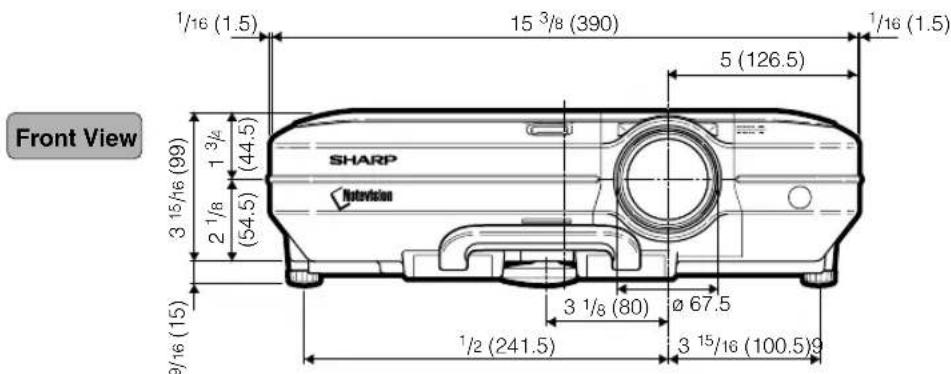 SHARP PG-C45S - Dimensions - 3
