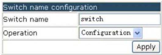 Amer WS6028 - Switch name configuration - 1