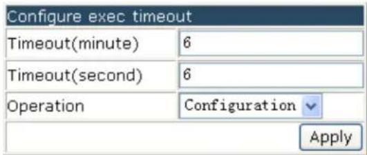Amer WS6028 - Configure exec timeout - 1