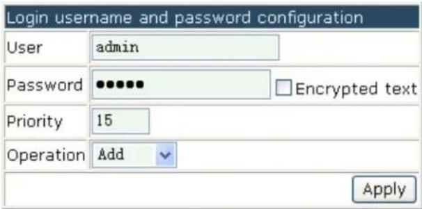 Amer WS6028 - Login Username and Password Configuration - 1