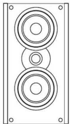 ATLANTIC 4400 THX Select - Model 4400 C Center Channel Speaker - 1