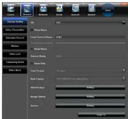 Display Setting OK CH1 Show Name Local Currency Name (LOR) Show Name Current Name (C) Show Date Time Format (Tunes) Date Format (TWS SET 800: You March-Up) 4000 Format Setting Image Setting Setting Source Setting Copy To