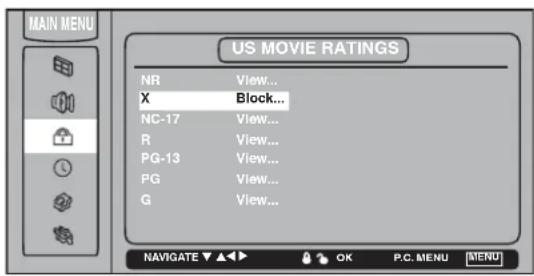 RCA L23W10 - Blocking Specific Content Themes - 1