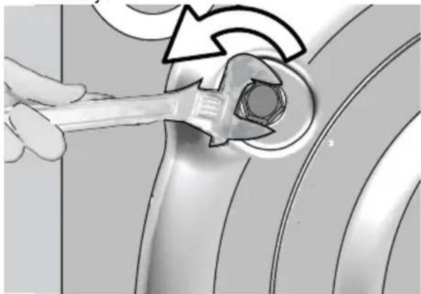 GRUNDIG GWN59650CHB - Removing the transportation locks - 3