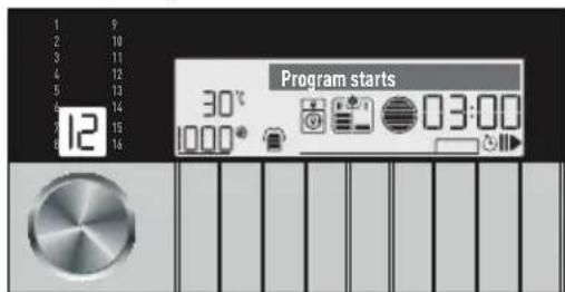 GRUNDIG GWN59650CHB - Starting the programme - 1