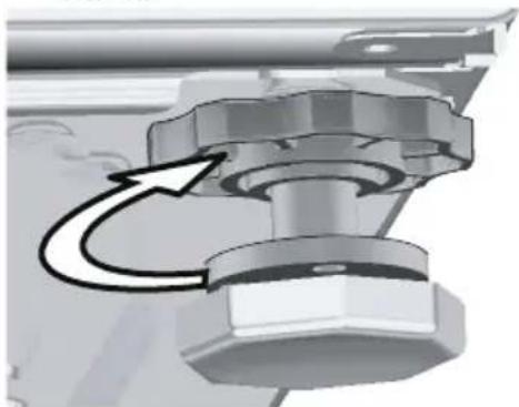 GRUNDIG GWN59650CHB - Adjusting the feet - 5