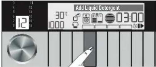 GRUNDIG GWN59650CHB - Dosing liquid detergent Installation: - 1
