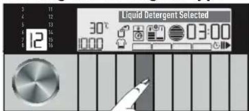 GRUNDIG GWN59650CHB - Choosing the detergent type - 1