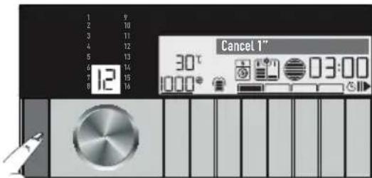 GRUNDIG GWN59650CHB - Cancelling the programme - 1
