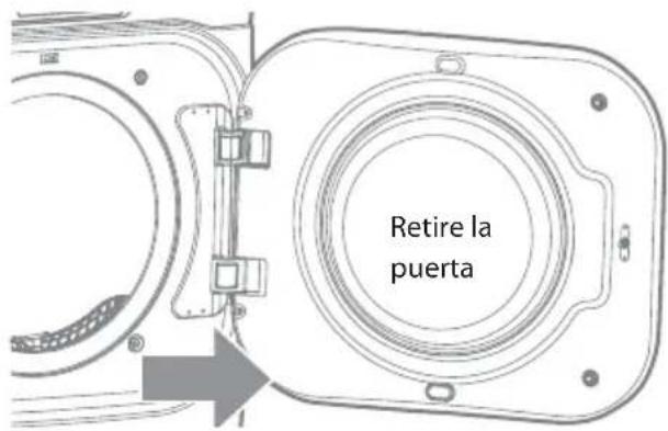 Retire la puerta