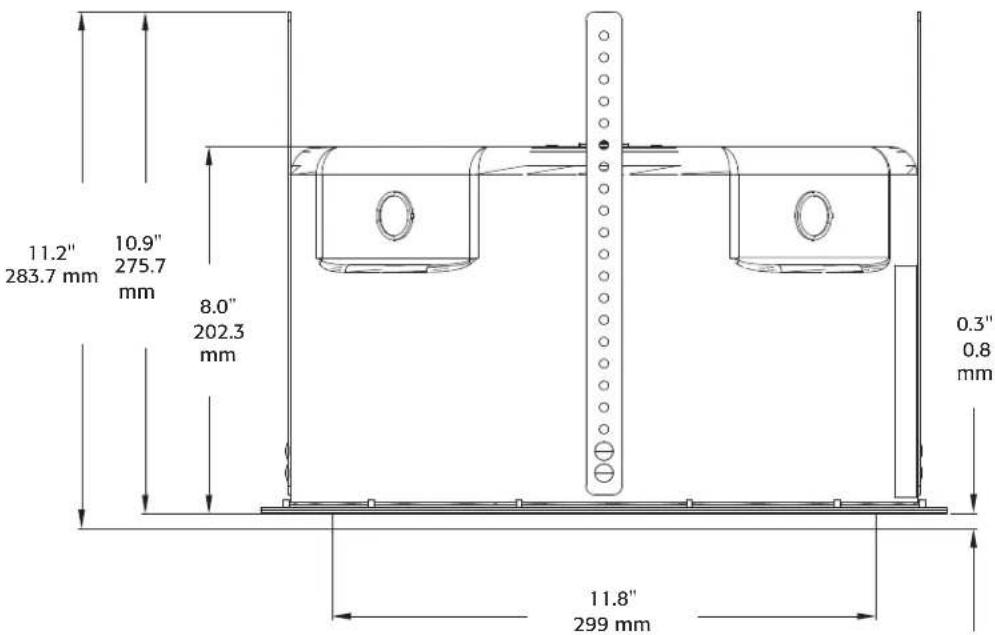 QSC AcousticDesign AD-C820S - Dimensions - 1