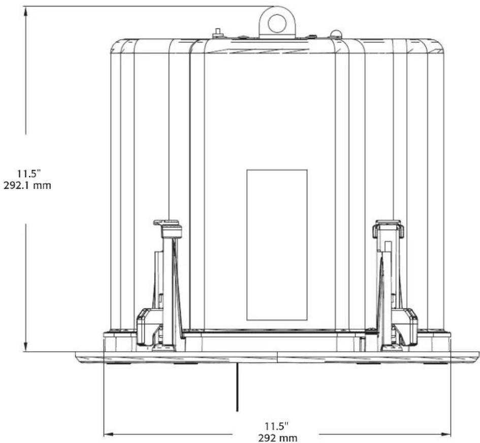 QSC AcousticDesign AD-C821 - Dimensions - 2
