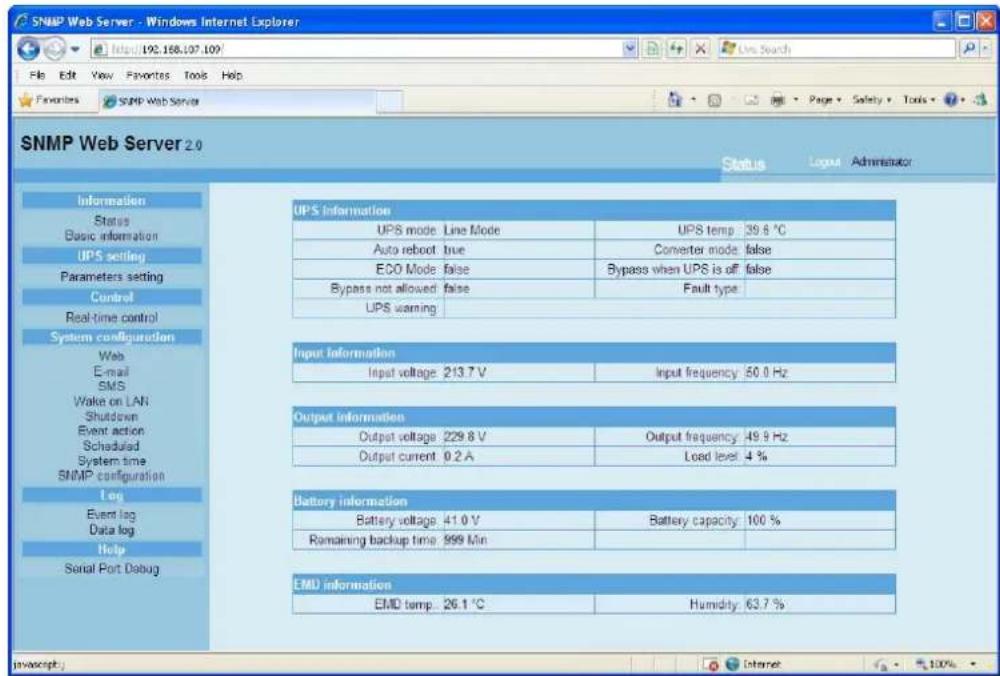 PowerPlus SNMP Web Management - Monitoring - 1