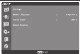 OCCT Settings Name Language English Step Tumor DIP Head Settings OKT - OKT
