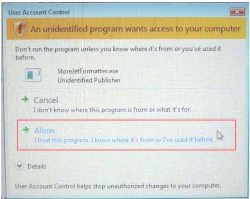 TRANSCEND StoreJet 18 mobile - Windows® 7/Vista - 2