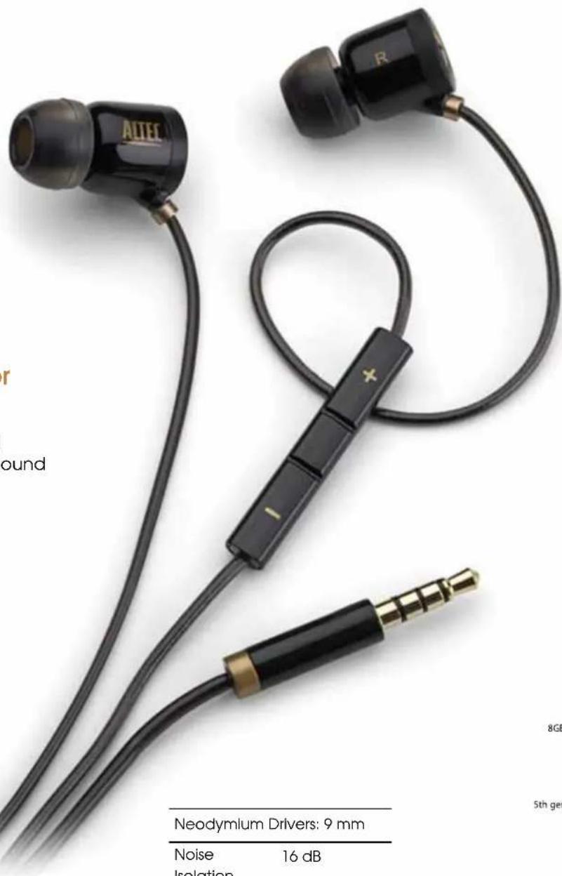 ALTEC LANSING Muzx Core MZX206 - Inline Remote with Mic for iPhone, iPod, and iPad - 1