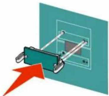 LEXMARK X862dte 4 - Installing a flash memory or firmware card - 3
