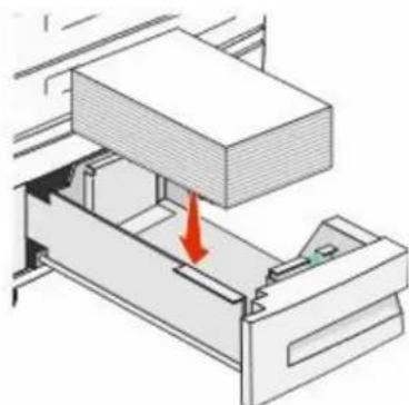 LEXMARK X862dte 4 - Loading the 2,000-sheet dual input trays - 4