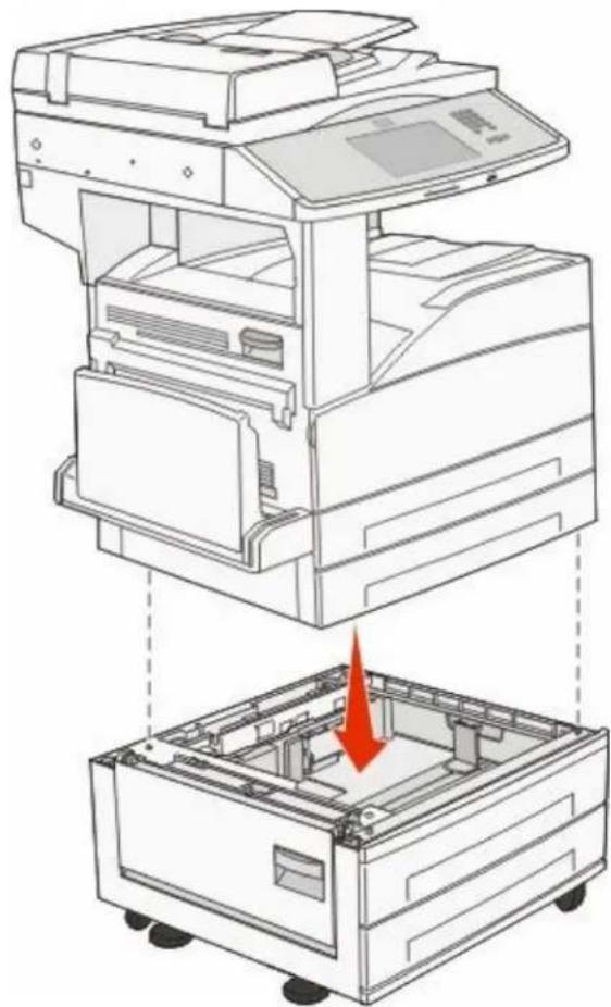 LEXMARK X862dte 4 - Installing optional trays - 4