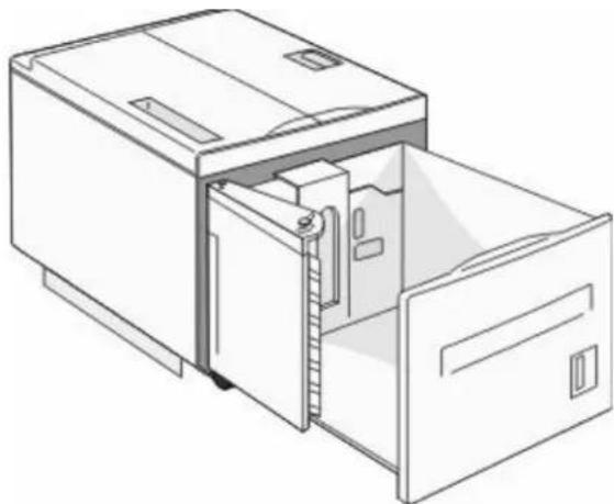 LEXMARK X862dte 4 - Loading the 2000-sheet high capacity feeder - 1