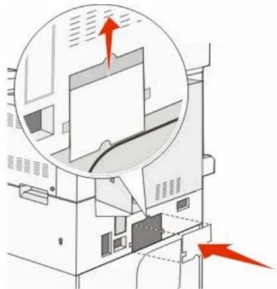 LEXMARK X862dte 4 - Removing the optional trays - 5