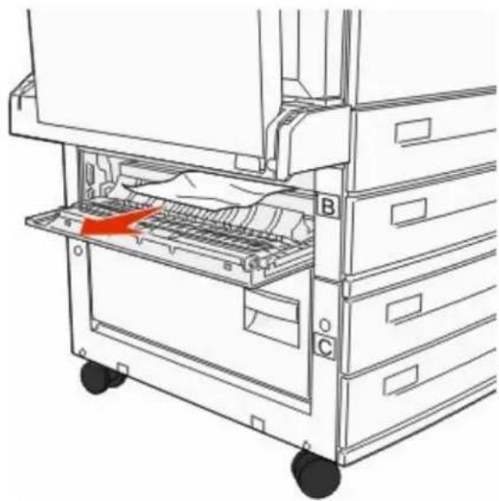 LEXMARK X862dte 4 - Clearing Area B - 2