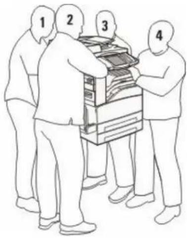 LEXMARK X862dte 4 - Before moving the printer - 2