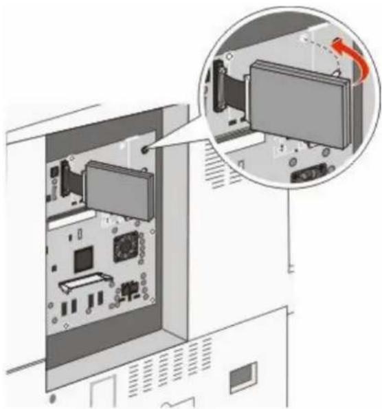 LEXMARK X862dte 4 - Installing a printer hard disk - 5