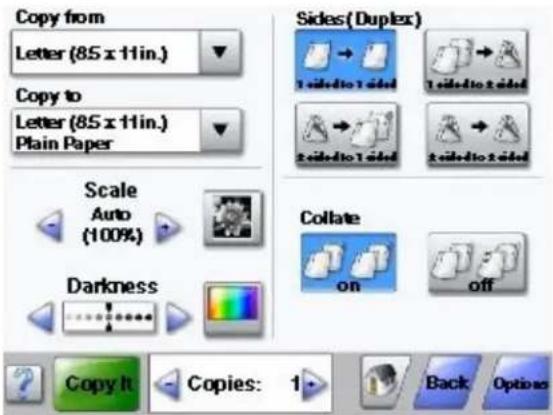 LEXMARK X862dte 4 - Sample touch screen - 1