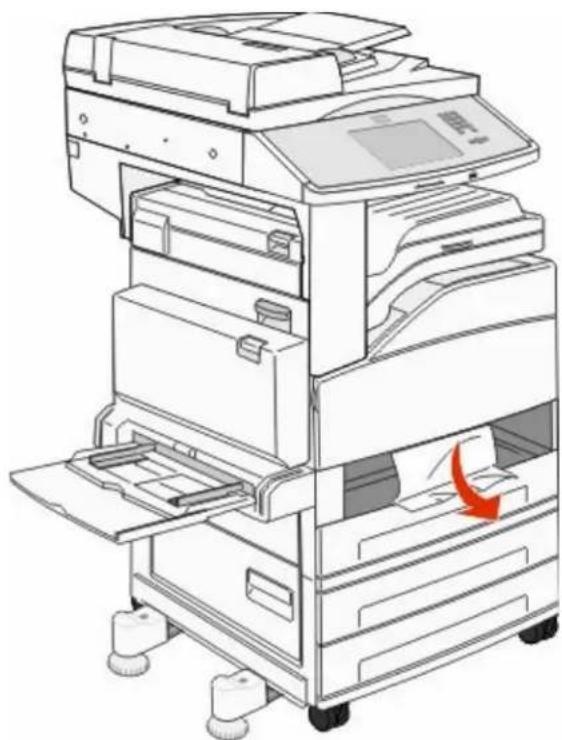 LEXMARK X862dte 4 - Jam in Tray 1 - 2