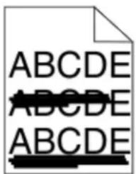 LEXMARK X862dte 4 - Streaked horizontal lines - 1