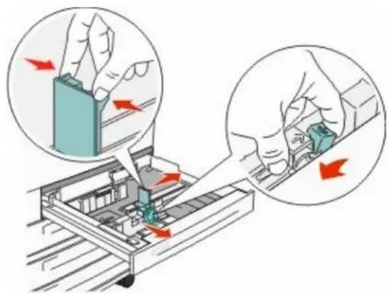 LEXMARK X862dte 4 - Loading the standard or optional 500-sheet trays - 2