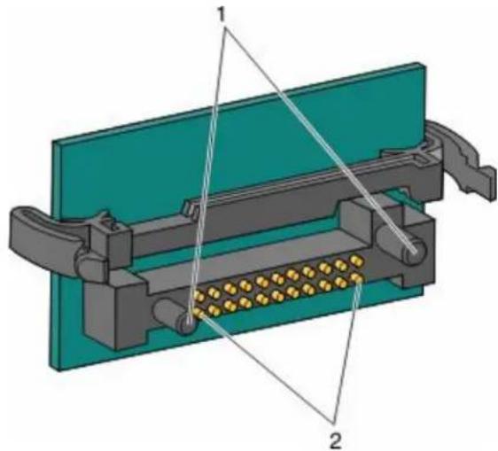 LEXMARK X862dte 4 - Installing a flash memory or firmware card - 2