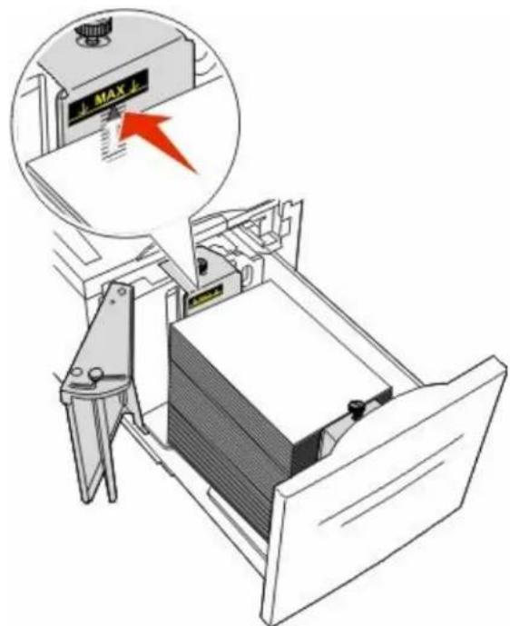 LEXMARK X862dte 4 - Loading the 2000-sheet high capacity feeder - 4
