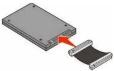 LEXMARK X862dte 4 - Installing a printer hard disk - 2