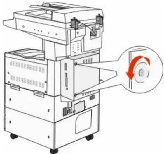 LEXMARK X862dte 4 - Accessing the system board to install internal options - 2