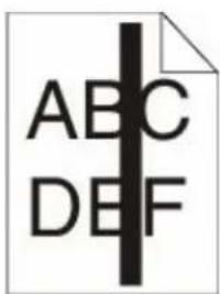 LEXMARK X862dte 4 - Solid black or white streaks appear on transparencies or paper - 1