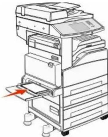 LEXMARK X862dte 4 - Loading the multipurpose feeder - 4