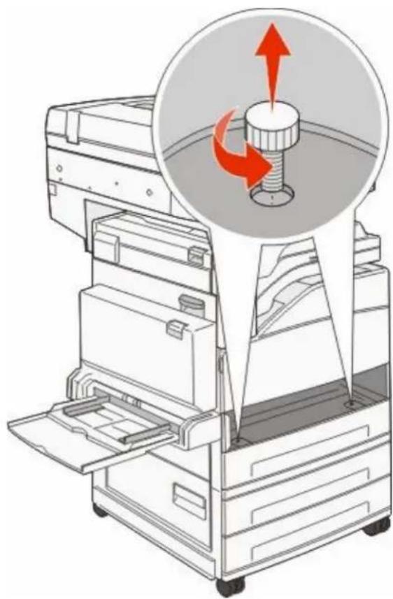 LEXMARK X862dte 4 - Removing the optional trays - 1