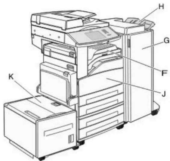 LEXMARK X862dte 4 - Understanding jam numbers and locations - 2