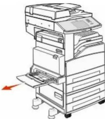 LEXMARK X862dte 4 - Loading the multipurpose feeder - 2