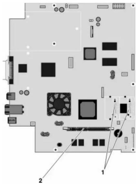 LEXMARK X862dte 4 - Accessing the system board to install internal options - 4
