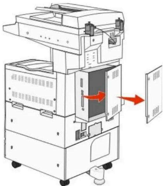 LEXMARK X862dte 4 - Accessing the system board to install internal options - 3